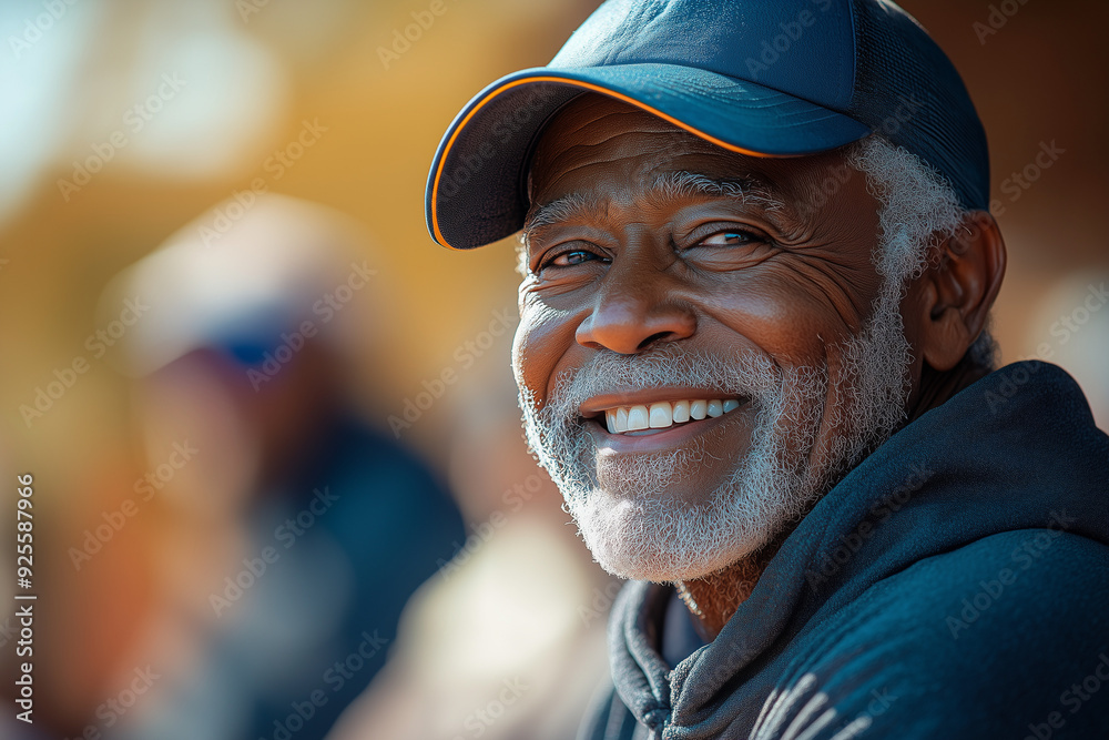 A cheerful elderly man playing a game of tennis with his friends, enjoying the competition and the camaraderie. A cheerful elderly man playing a game of tennis with his friends, enjoying the competition and the camaraderie.