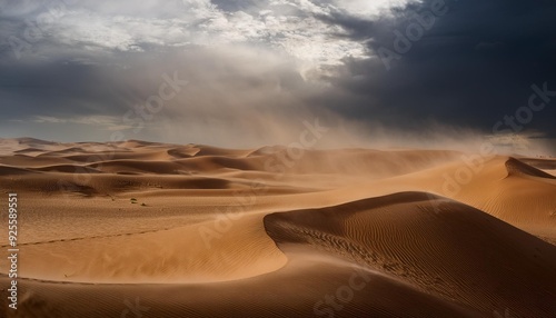 Desert Storm and Sandstorm- sand dunes and sky