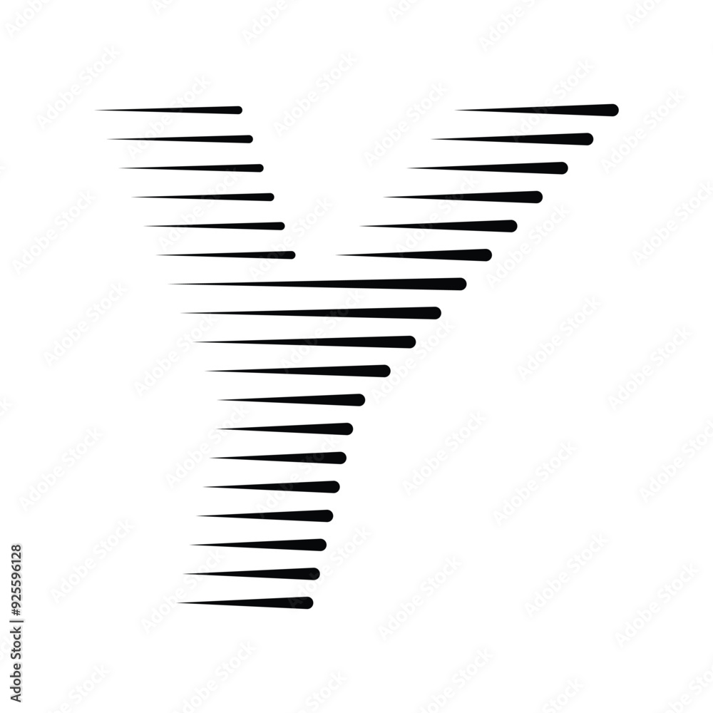 Letter Y Logo with Abstract Line Pattern Letter Y Logo with Abstract Line Pattern