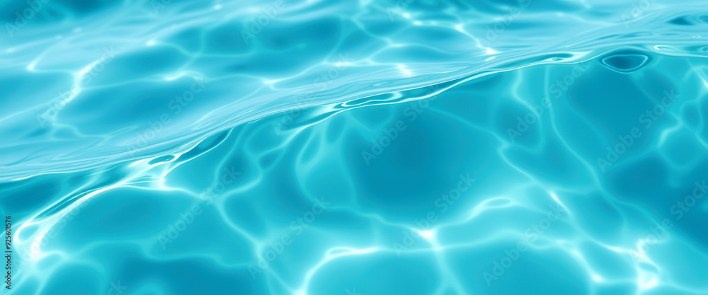 Obraz premium Abstract Blue Water Surface