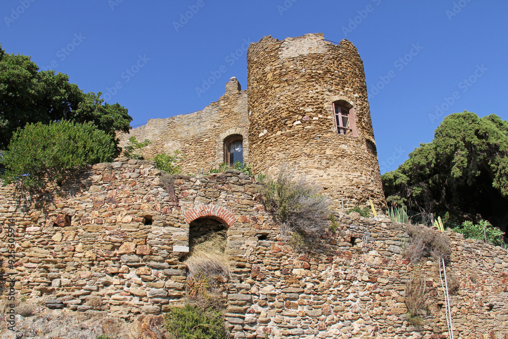 Château des Seigneurs de Fos at Bormes les Mimosas in the Var department Provence-Alpes-Côte d'Azur France