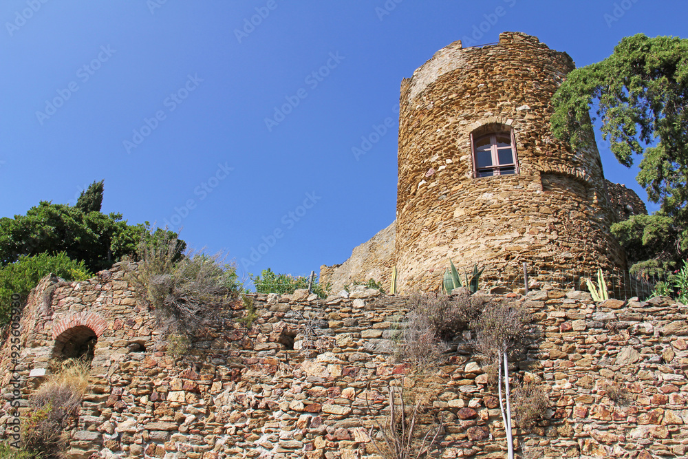 Château des Seigneurs de Fos at Bormes les Mimosas in the Var department Provence-Alpes-Côte d'Azur France