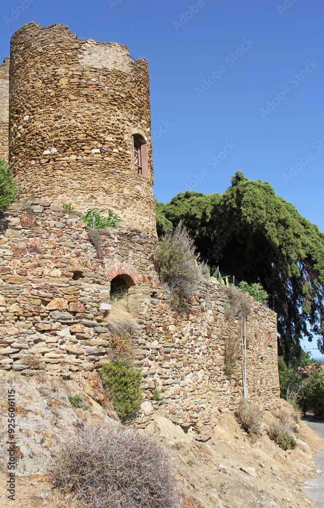 Château des Seigneurs de Fos at Bormes les Mimosas in the Var department Provence-Alpes-Côte d'Azur France