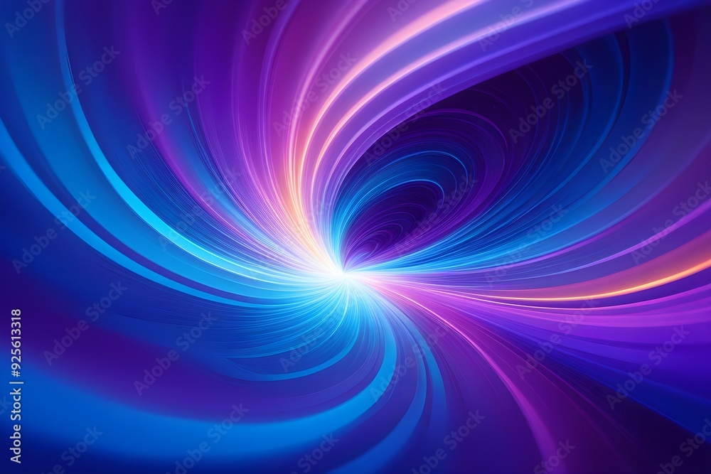 A spiral of blue and purple colors with a purple line in the middle A spiral of blue and purple colors with a purple line in the middle