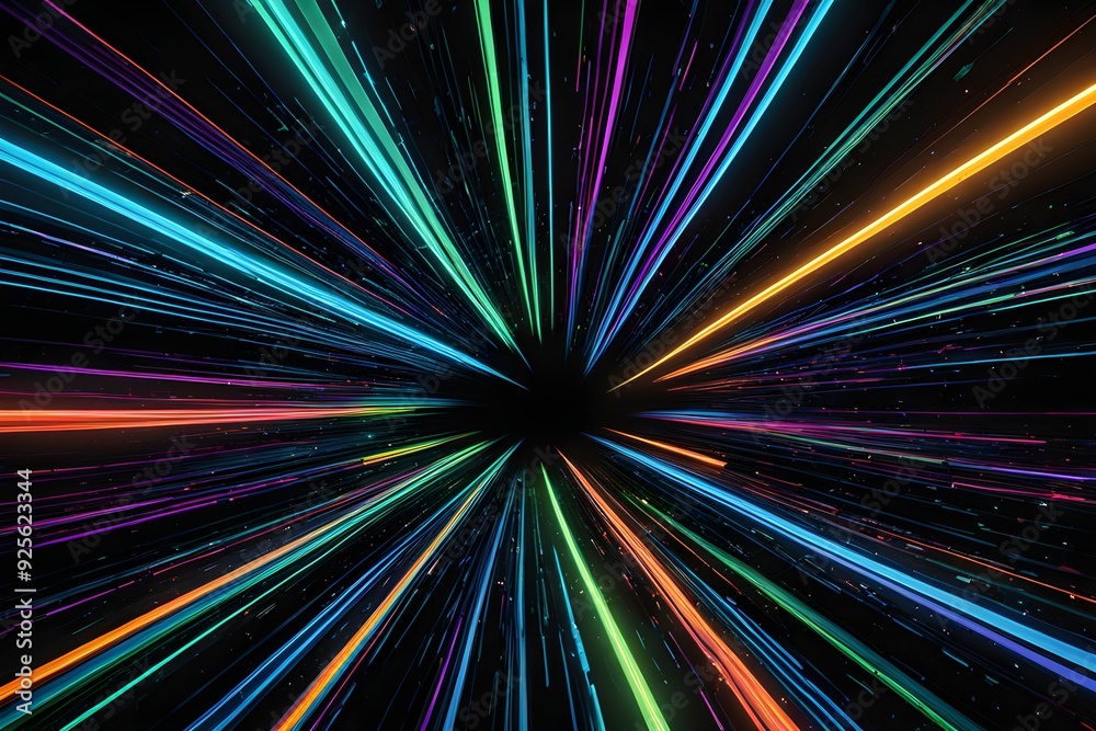 A colorful, glowing light that looks like a star A colorful, glowing light that looks like a star