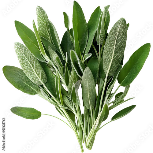 fresh sage herb isolated ,organic