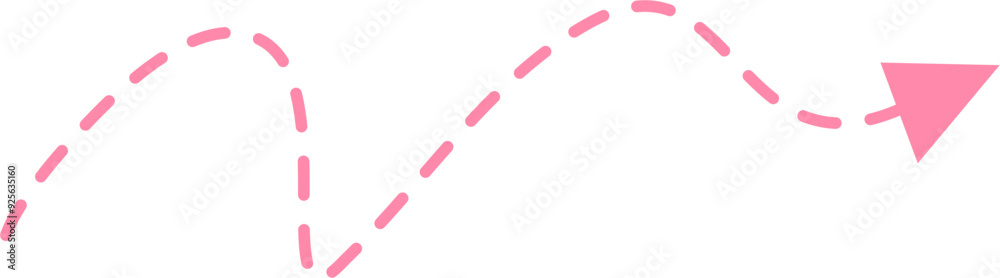 Dotted arrow Illustration. Call out title. Dotted arrow Illustration. Call out title.