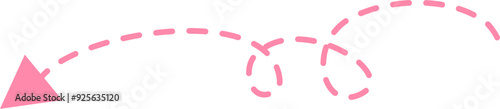 Dotted arrow Illustration. Call out title.