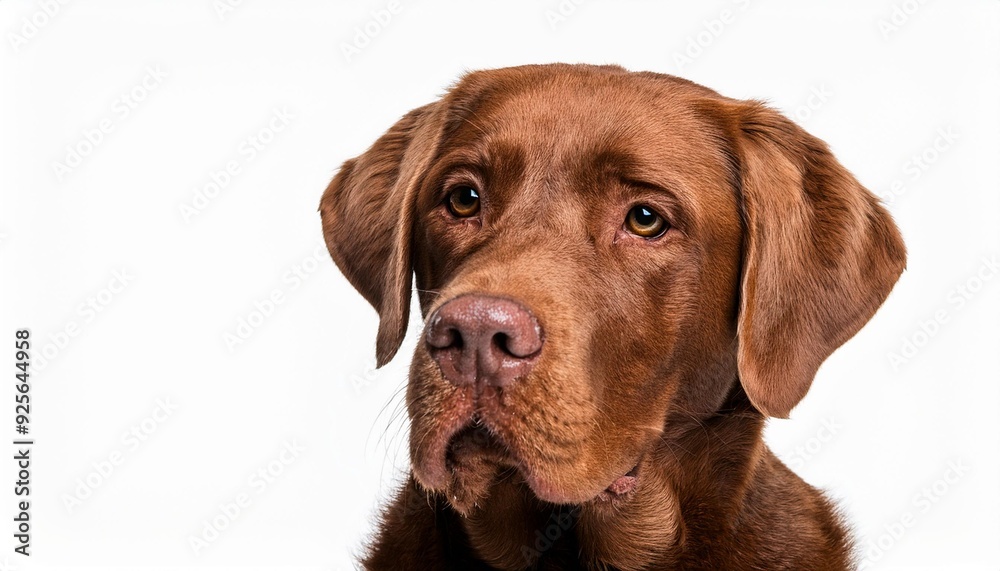 チェサピーク・ベイ・レトリーバーのポートレート(Chesapeake Bay Retriever portrait on white background)
チェサピーク・ベイ・レトリーバーのポートレート(Chesapeake Bay Retriever portrait on white background)
