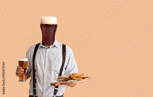Young man in traditional Ge...