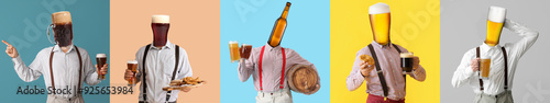 Collage of people with beer...