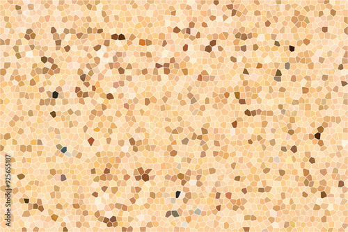 Small shape of brown mosaic for background
