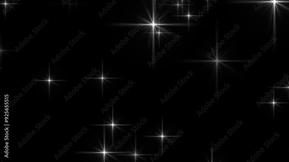 sparkle stars silver background christmas holiday, Colorful blinking stars on black background,
 Beautiful loop flickering falling gold stars particles on black background. falling sparkling stars.