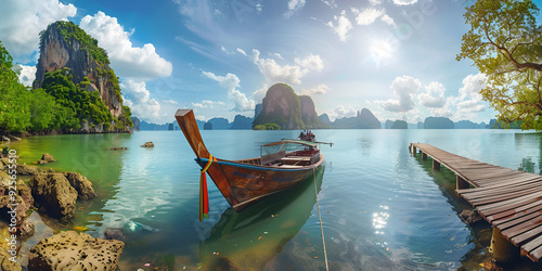 Scenic Railay Beach in KrabiThailand with Couple
