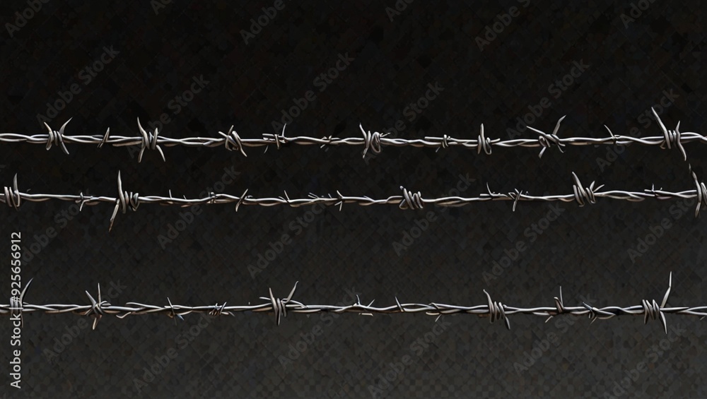 Barbed Wire Clipart on Transparent Canvas Barbed Wire Clipart on Transparent Canvas