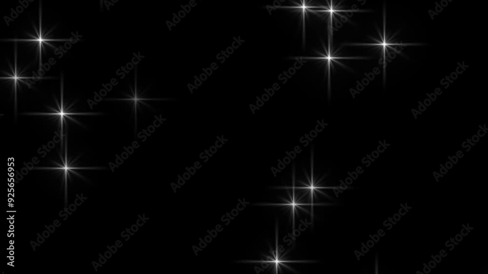 sparkle stars silver background christmas holiday, Colorful blinking stars on black background,
 Beautiful loop flickering falling gold stars particles on black background. falling sparkling stars.