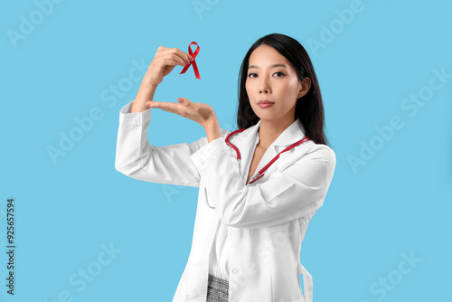 Young female doctor with re...