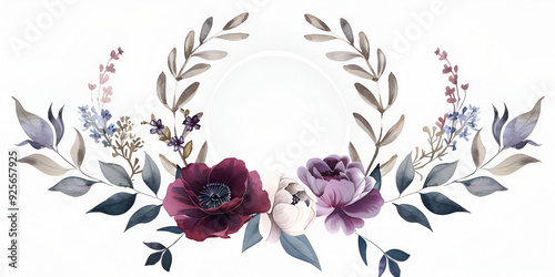 Floral Watercolor Illustration Featuring Protea Rose
