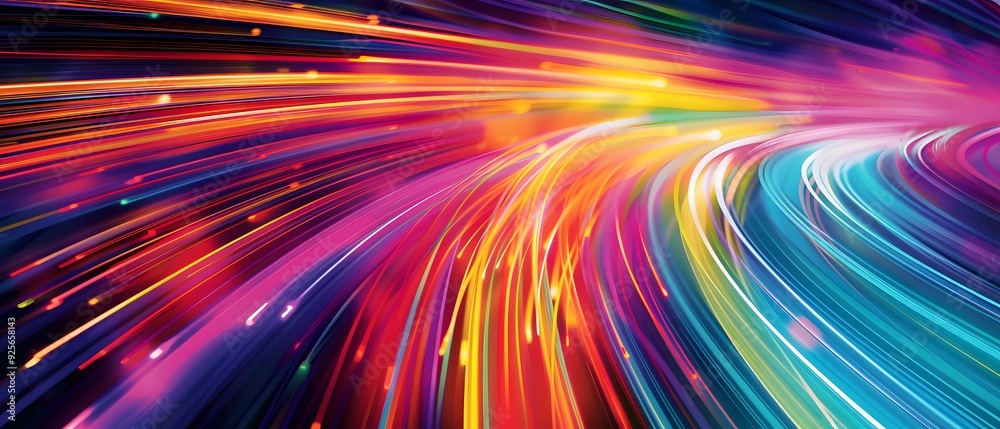 A vibrant and dynamic background featuring colorful streaks of light, representing the speed and energy associated with fast internet connections A vibrant and dynamic background featuring colorful streaks of light, representing the speed and energy associated with fast internet connections