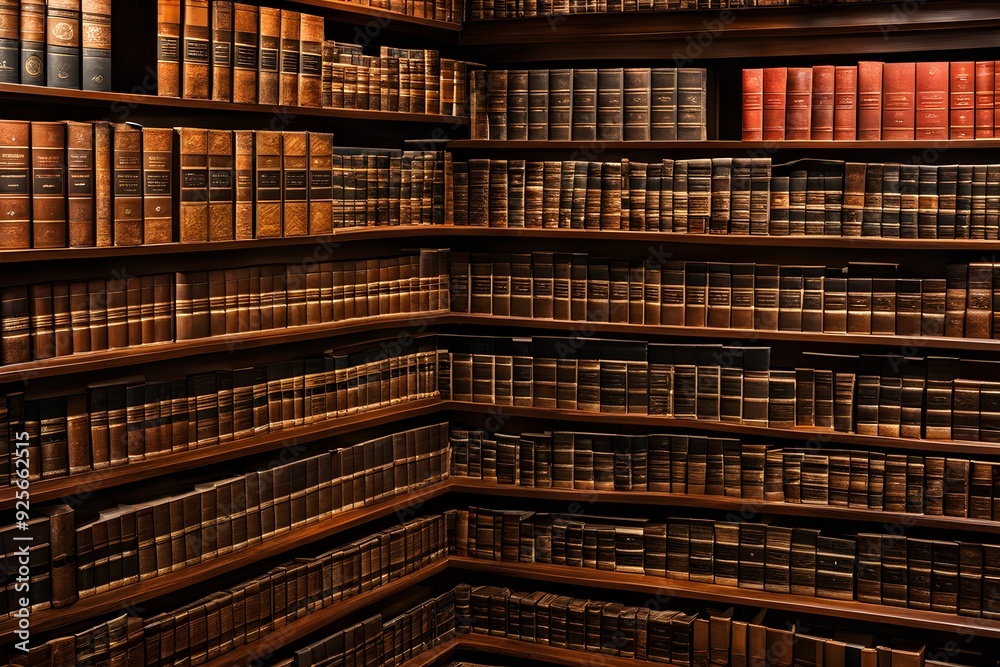 A large collection of books on a shelf A large collection of books on a shelf