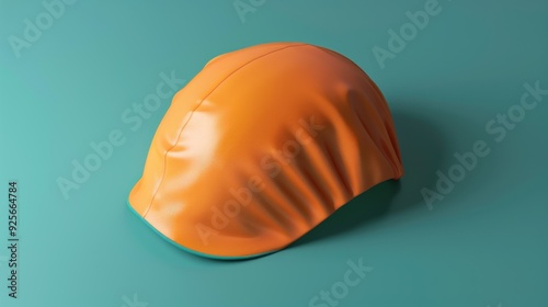 Abstract Orange and Green Cap.