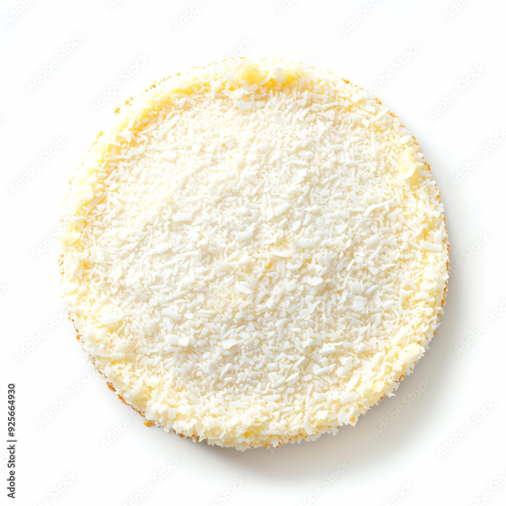 a white plate topped with a pastry covered in powder a white plate topped with a pastry covered in powder