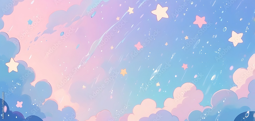 Soft Stars and Gentle Rain A calming background with soft stars and gentle rain falling. Soft Stars and Gentle Rain A calming background with soft stars and gentle rain falling.