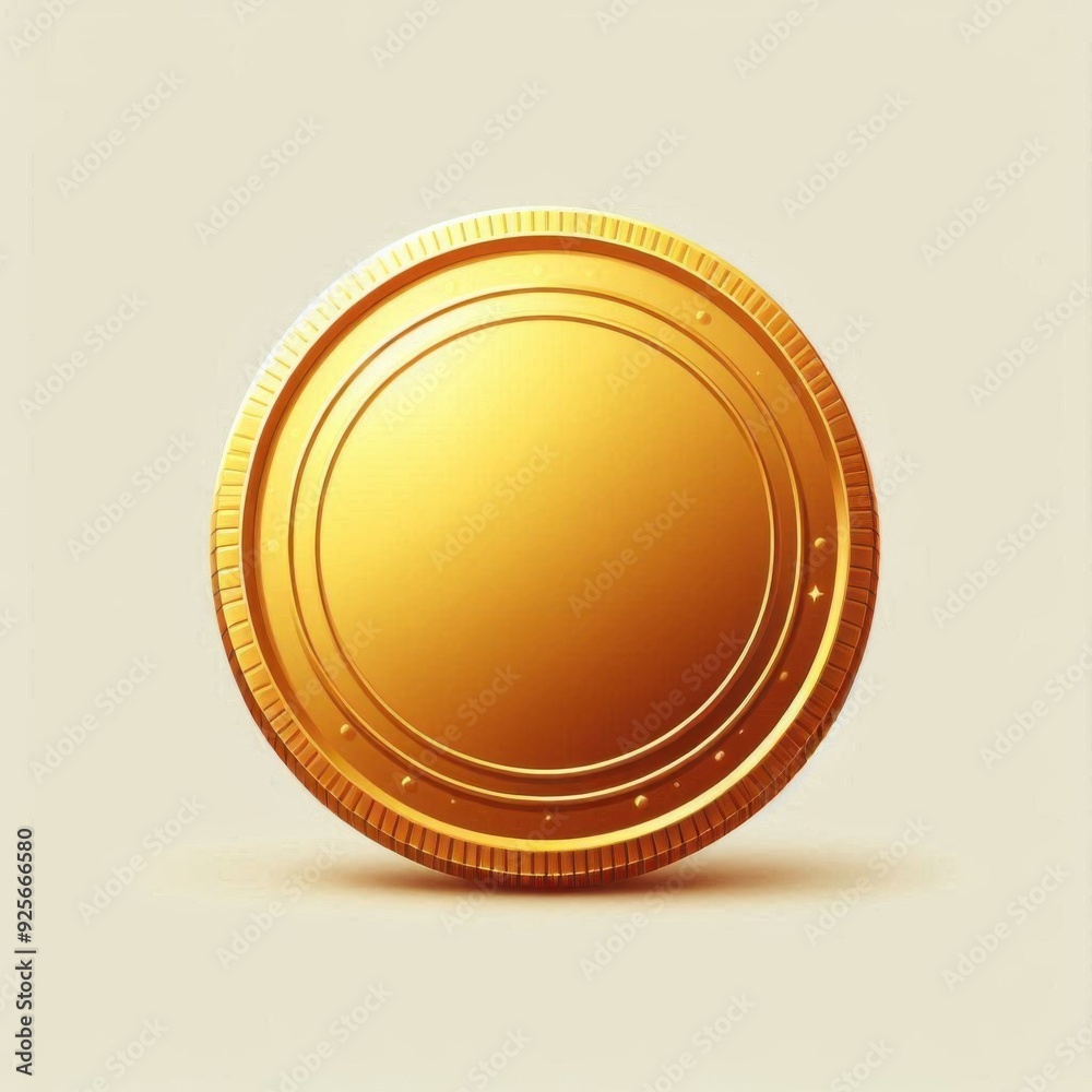 gold medal on a white background , gold coin gold medal on a white background , gold coin