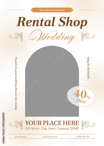 Wedding Dress Rental Flyer