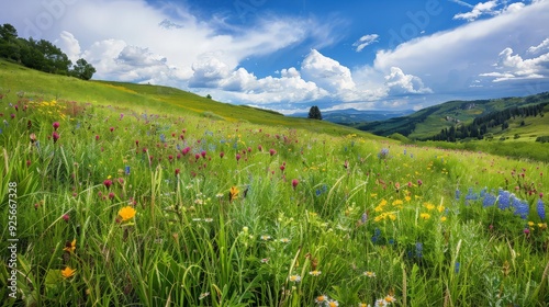 Wildflowers in a Mountain Meadow