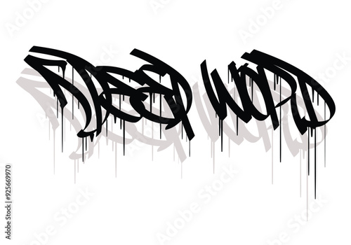 DEEP WORD graffiti tag style design