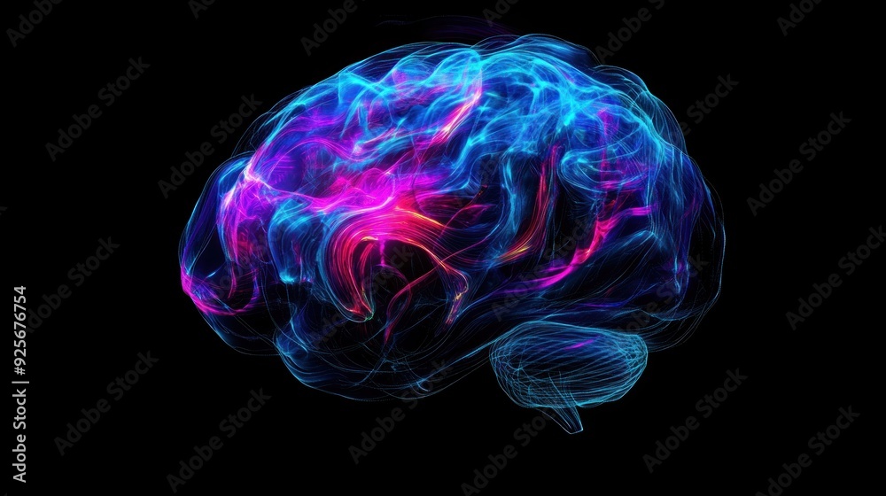 Abstract Brain Illustration