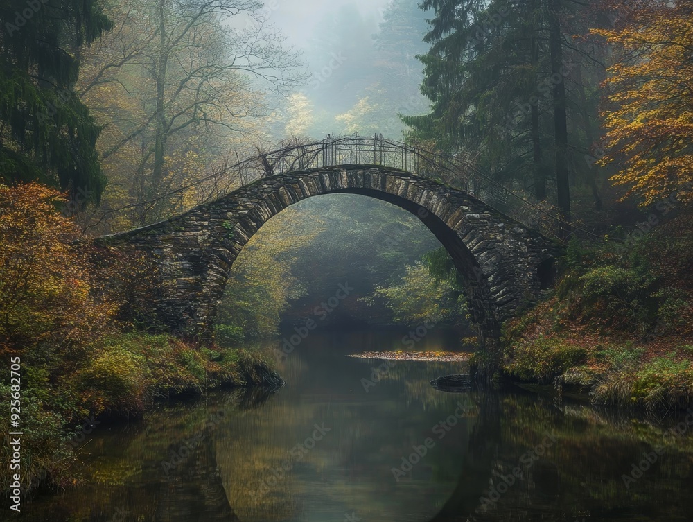 Breathtaking photograph showcasing the enchanting rakotz bridge in the scenic kromlau Breathtaking photograph showcasing the enchanting rakotz bridge in the scenic kromlau