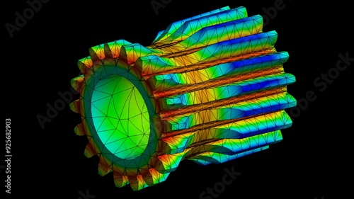 Mechanic simulation engineering - Stress and breakpoint analysis of gear box under force and moment conditions