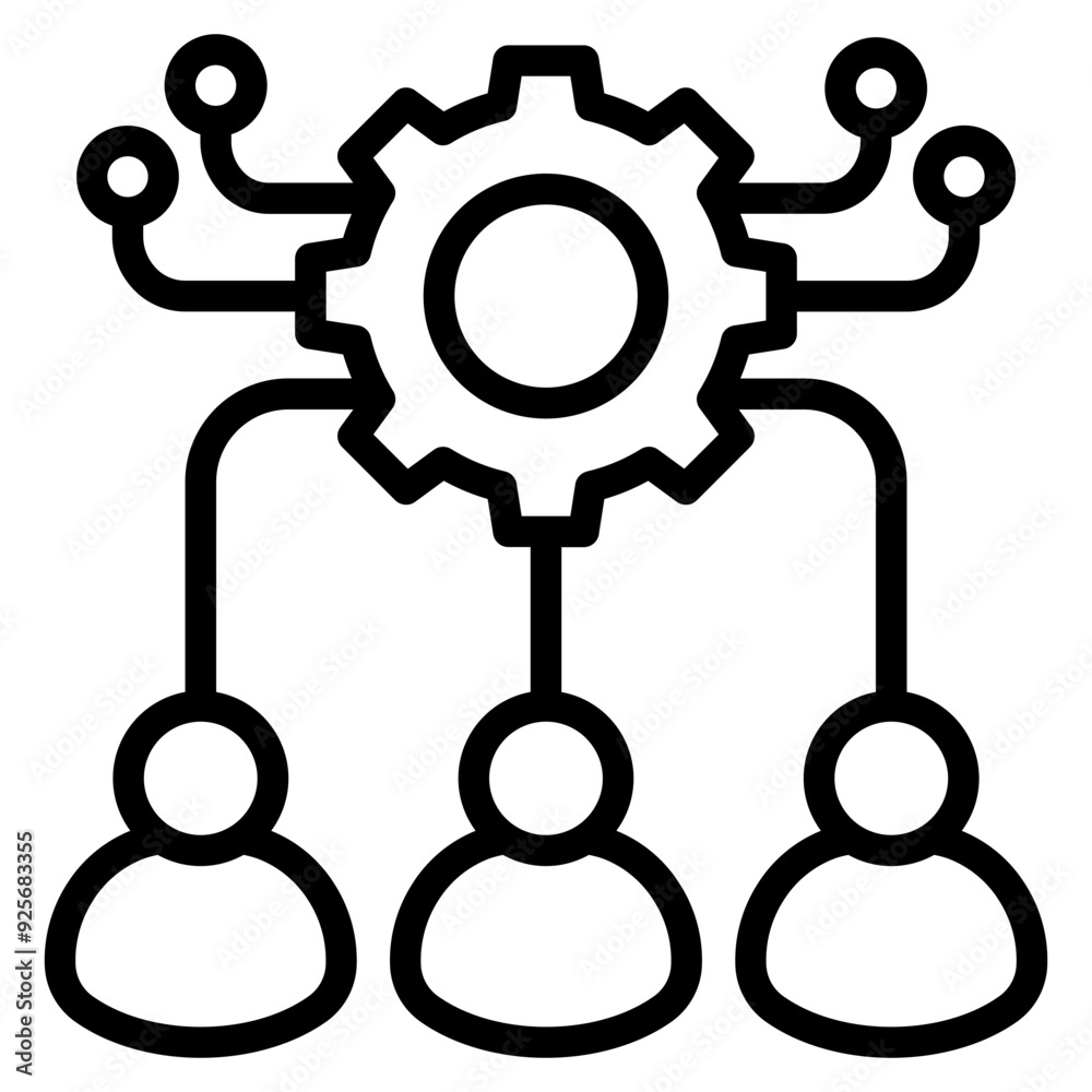 Resource Allocation Icon Element For Design Resource Allocation Icon Element For Design