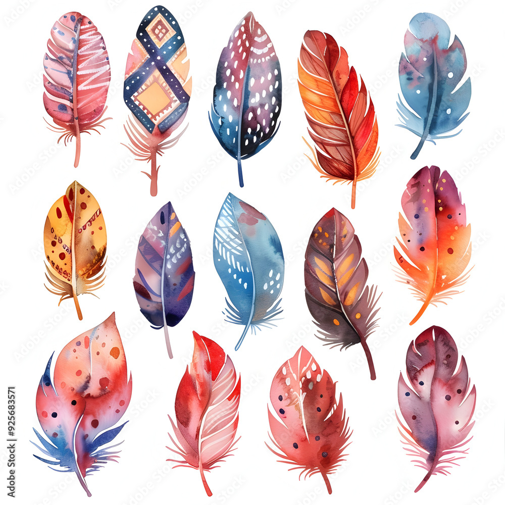 Hand drawn watercolor feather set. Boho style. illustration isol Hand drawn watercolor feather set. Boho style. illustration isol - Image #4 @zmax Hand drawn watercolor feather set. Boho style. illustration isol Hand drawn watercolor feather set. Boho style. illustration isol - Image #4 @zmax
