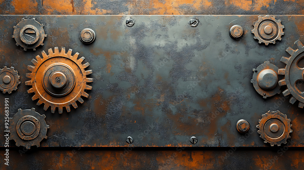 textured background featuring various gears and cogs, evokingsense of industrial design and mechanical intricacy.rusty and weathered appearance adds character and depth. textured background featuring various gears and cogs, evokingsense of industrial design and mechanical intricacy.rusty and weathered appearance adds character and depth.
