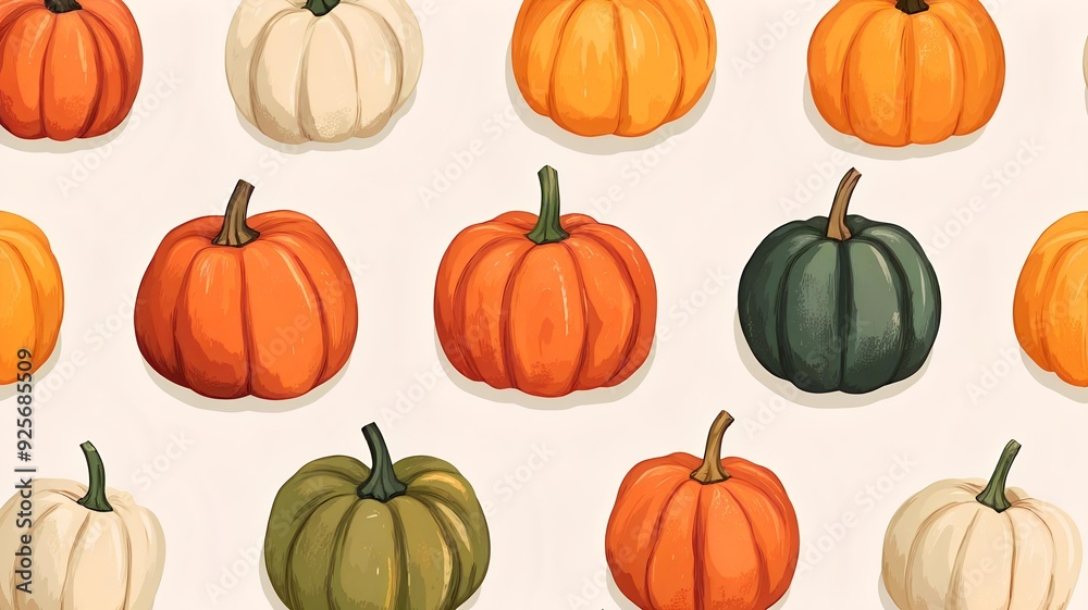 autumn pumpkin seamless pattern background autumn pumpkin seamless pattern background