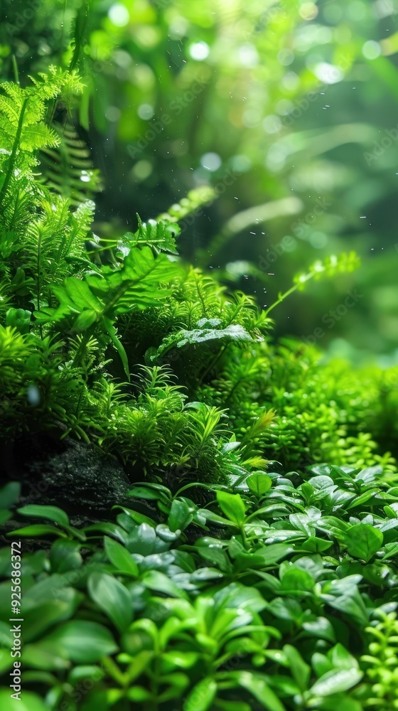 Close-Up of Lush Green Foliage in a Forest Close-Up of Lush Green Foliage in a Forest