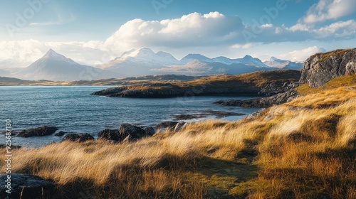 Majestic Mountains and Calm Waters.