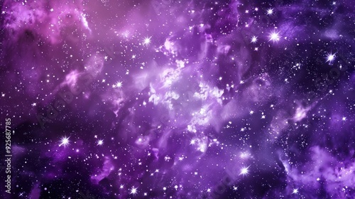 Wallpaper Mural Cosmic Nebula with Shimmering Stars Torontodigital.ca