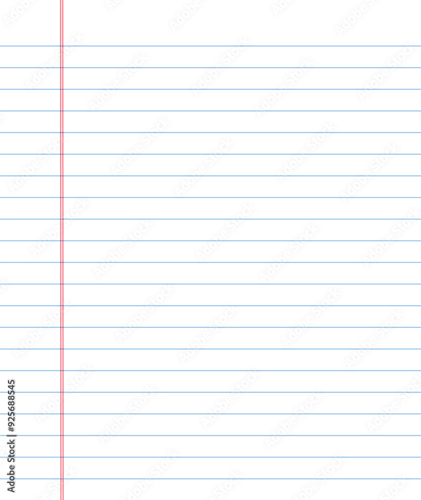 Lined notebook paper for background Lined notebook paper for background