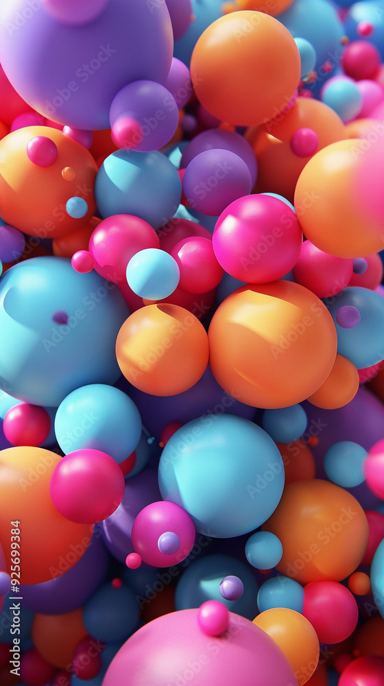 custom made wallpaper toronto digitalbubbles colors spheres 3d background abstract balls colorful round vibrant artistic texture pattern decoration playful floating bright fun dynamic