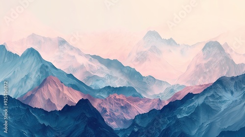 mountain pattern wallpaper