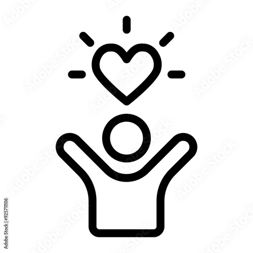 quality of life line icon