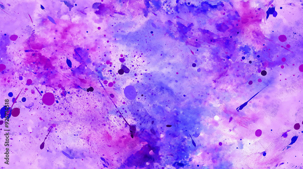 Fototapeta premium dynamic lilac and periwinkle paint splatter art
