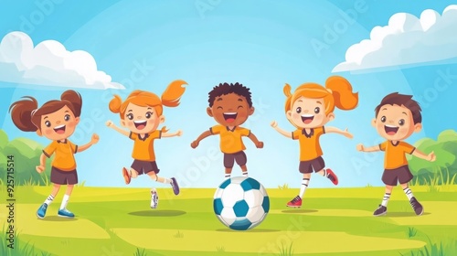 Energetic Jog in the Park: Joyful Sportswoman Enjoying Her Run with Earbuds for a Musical Boost