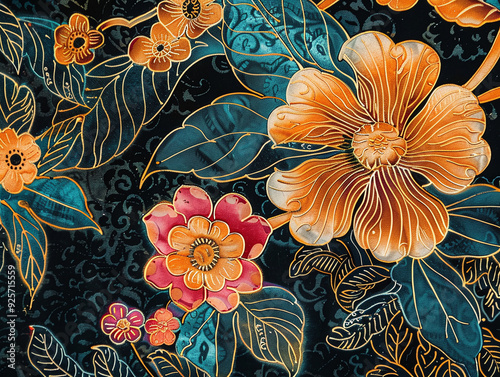 Obraz na płótnie Batik art background