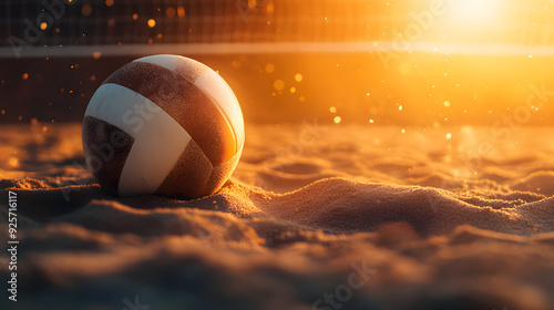 Volleyball Action on Warm Sands photo