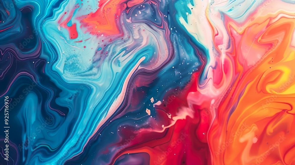 Colorful Abstract Fluid Art Colorful Abstract Fluid Art
